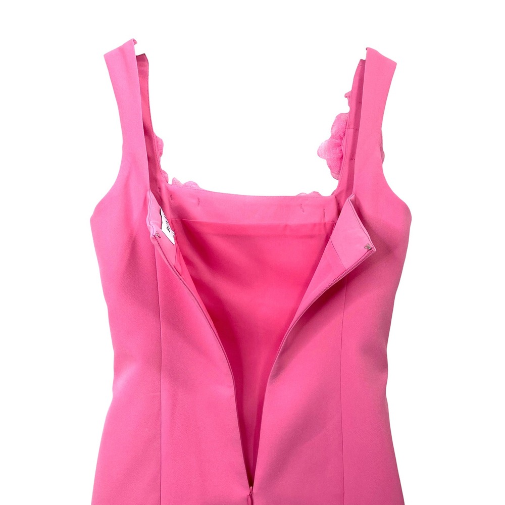 Elliatt Trompe 3D Floral Mini Dress Size S barbie pink square neck coquette - Picture 9 of 11